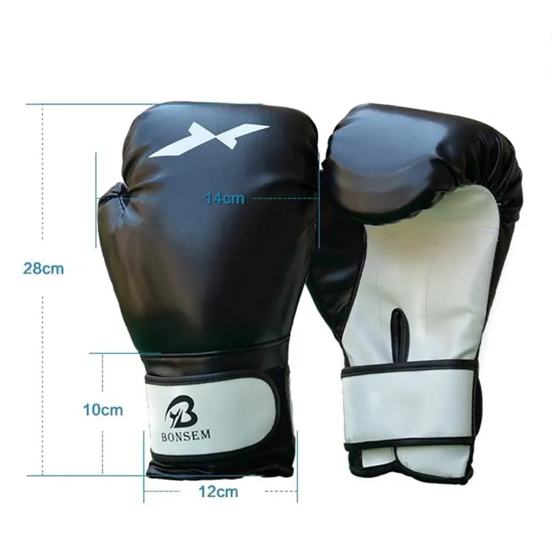  Professional Adult Traning Boxing Gloves PU Leather Punching Mitten Muay Thai Boxing Gloves Equipme