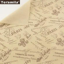 Текстиль для дома печатного слова из хлопка и льна Ткань Вышивание Материал tissu teramila скатерть Подушка сумка Шторы Подушка