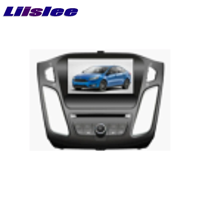 Для Ford для Focus~ LiisLee Автомобильный мультимедийный телевизор DVD gps аудио Hi-Fi радио стиль Навигация