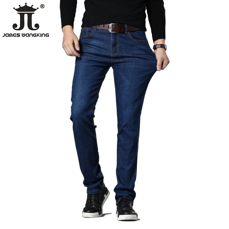 

2019 Newest Jeans Men's Straight Stretch Trend Casual Business New Loose -Plus Size Pants