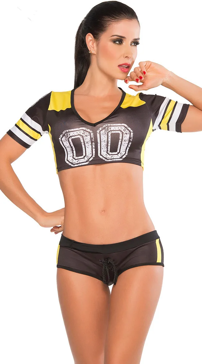 2018 لكرة القدم التشجيع زي للنساء ، أسود/الأخضر/الأحمر/الأزرق قصيرة الأكمام زي المشجع ازياء