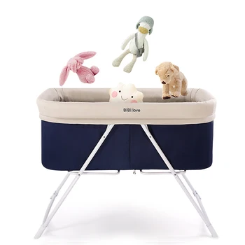 

Baby Portable Bed Crib Foldable Soft Breathable Baby Cradle Bed Protector For Kids Car Travel For Children