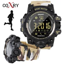 COXRY Camouflage Pedometer Sport Watch Military Smartwatch Sports Watches For Running Bluetooth Electronic Wrist Watches For Men