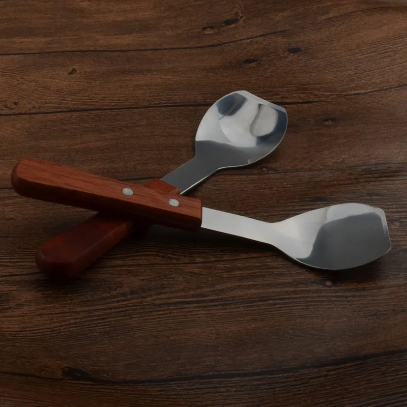 Нержавеющая сталь мороженое Совки и стеки с деревянной ручкой ложка совок Spade масло фрезы сыр Ножи Кухня посуда