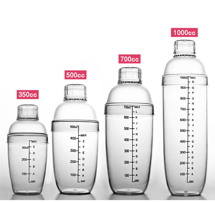

Special Hand Shake Cup 700 ml Shake Cup Mixer Set with Scale Thickening and Transparency for Shake Pot Milk Tea Shop
