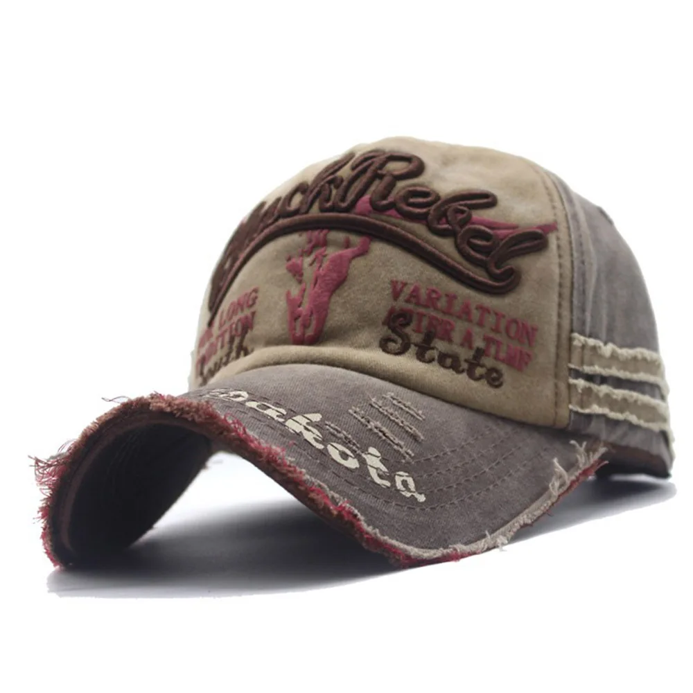 FS Face кепки для мужчин и женщин бейсболки s черный коричневый Винтаж Вышивка буквы хип-хоп бейсболка уличная папа шляпа Gorras - Цвет: Brown Baseball Cap