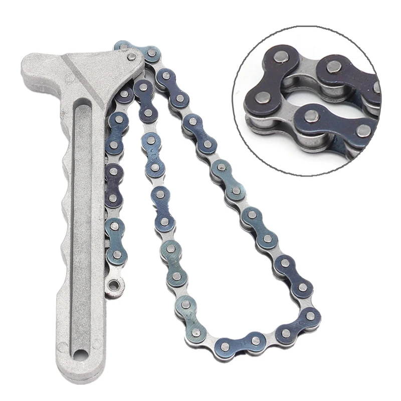 

Adjustable Car Engine Oil Filter Chain Grip Wrench Spanner Remover Tools Plier