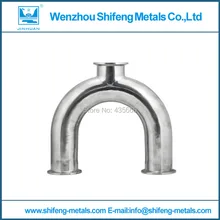 2″ 51MM OD 3 Way U Shape Sanitary Ferrule Pipe Fitting Stainless Steel 304