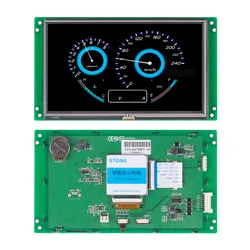 Tela lcd tft de alta resolução com controle touch, matriz ativa de 7 polegadas com controle de toque