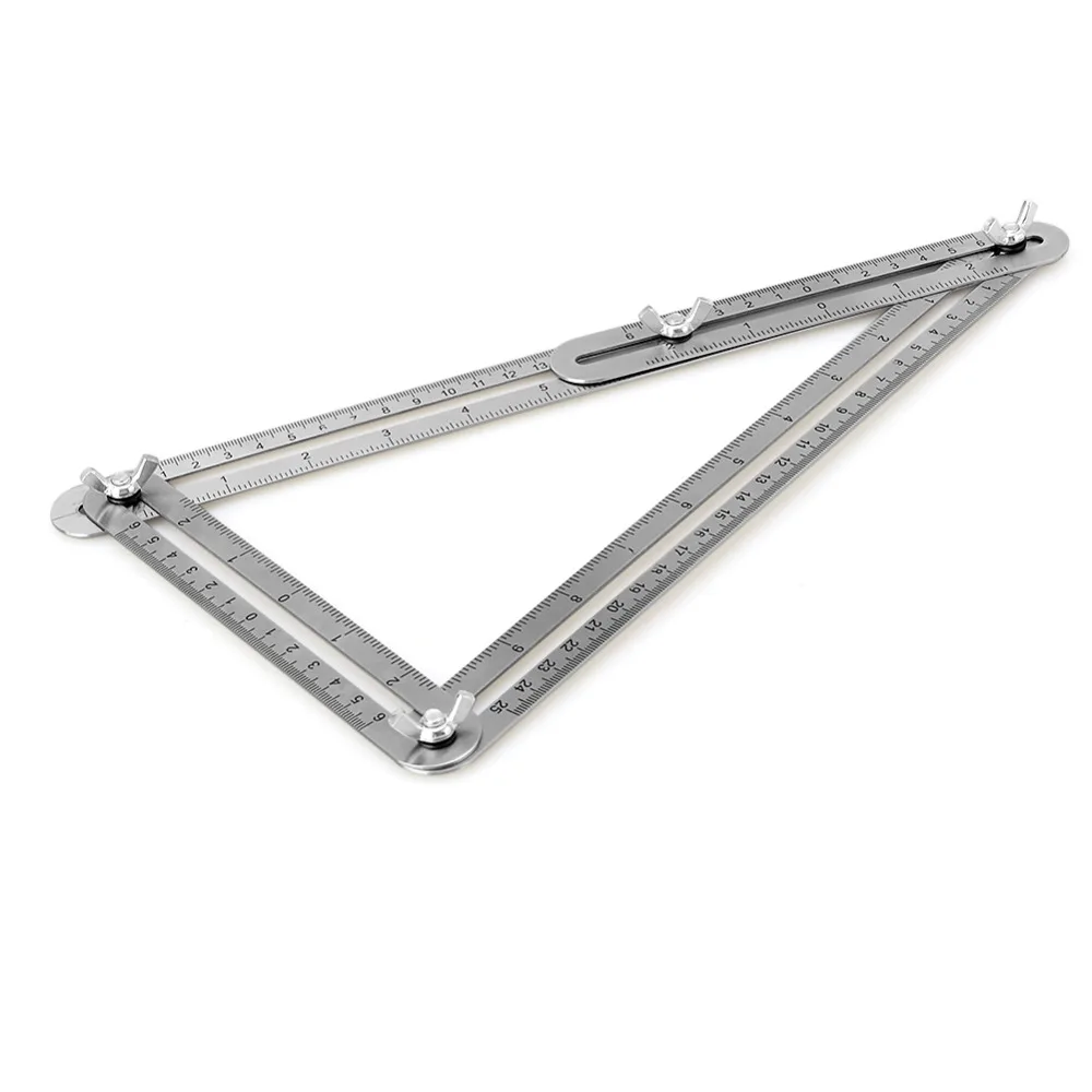 

Best Stainless Steel Angle Template Tool Measures Protractors Angles and Forms Angle Template Tool for Handymen Builders Tools