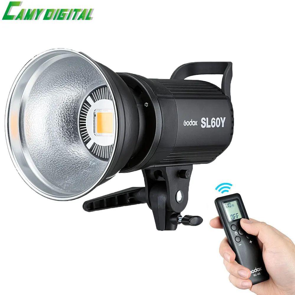 

Photo Studio Godox SL-60Y CRI 95+ LED Video Light SL60Y Yellow 3300K Version 60WS Bowens Mount + Remote Controller + Reflector