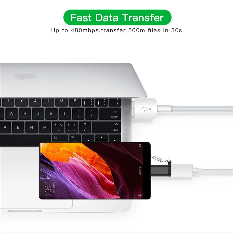 Usb type C адаптер для Micro USB Женский тип-c Мужской конвертер USB C OTG кабель для samsung Xiaomi huawei Letv Macbook