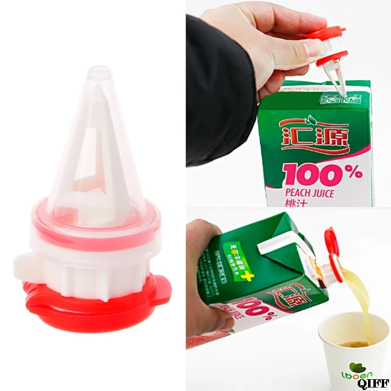 

Drop Ship&Wholesale Cap Type Beverage Bag Storage Sealing Clip Milk Box Anti-Sprinkle Drainage Nozzle May27