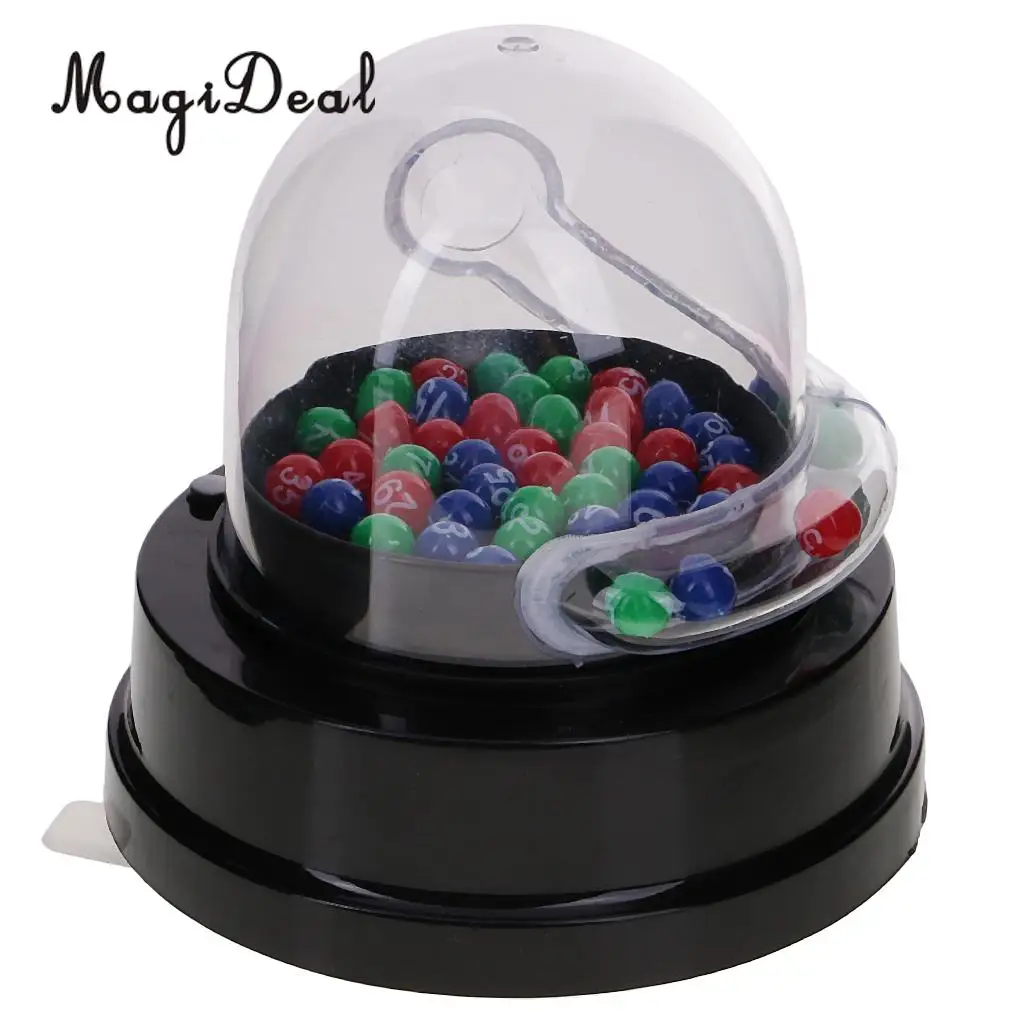 MagiDeal Mini Electric Lucky Number Picking Machine for Lottery Bingo Games Party Nightclubs Cafes Karaoke Dance Halls Gag Toy