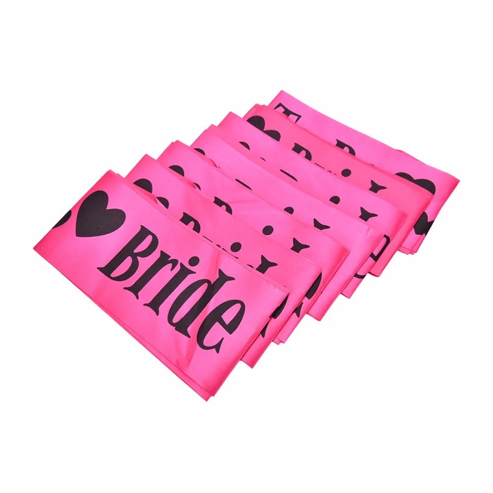Hot Pink Hen Party Sash Satin Black Write Bride To Be Sash Hens Night