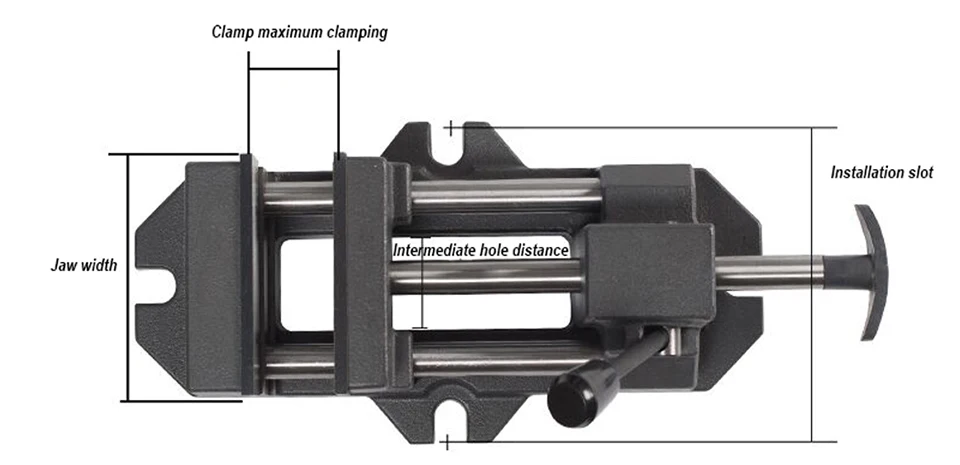 Тисках 4 дюйма ручной настольный Измеритель Твердости тиски мини дрель Пресс тяжелых сверло для станка с ЧПУ тиски приспособление для