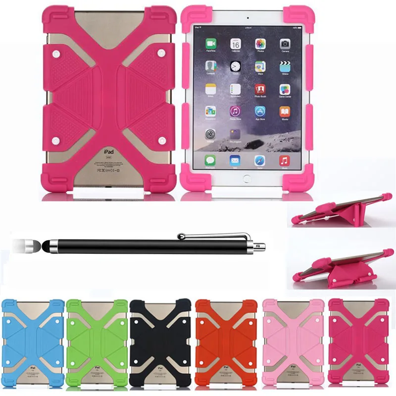 bilder für XSKEMP Universal Tablet Fall Bildschirm Für 8,9 "-12" PC Stoßfeste Schutzabdeckung + Ständer Flexible Soft Rubber Silikon Shell bilder für XSKEMP Universal Tablet Fall Bildschirm Für 8,9 "-12" PC Stoßfeste Schutzabdeckung + Ständer Flexible Soft Rubber Silikon Shell