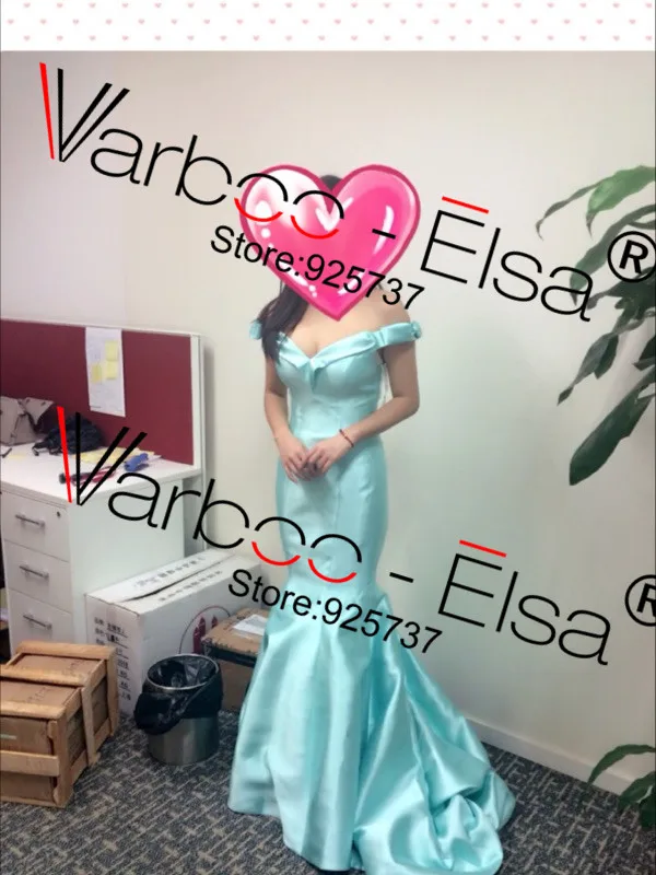 2017-V-Neck-satin-Red-Mermaid-Gown-Off-The-Shoulder-Sexy-Long-Evening-Dress-Court-Train6