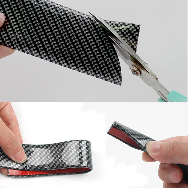 Car Stickers 5D Carbon Fiber Sticker High Glossy Tablet Stickers Rubber Styling Door Sill Protector Accessories (7)