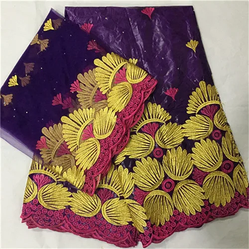 Новое поступление камень Африканский Базен riche ткань с вышивкой кружева riche платье Материал нигерийский KY072729 - Цвет: same as picture11