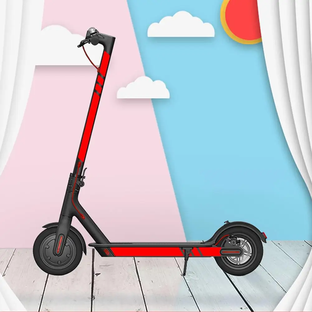 Для электрический скутер Xiaomi M365 пластиковый стикер из пвх скутер аксессуары Светоотражающие укладки Стикеры s скутер Запчасти высокое качество