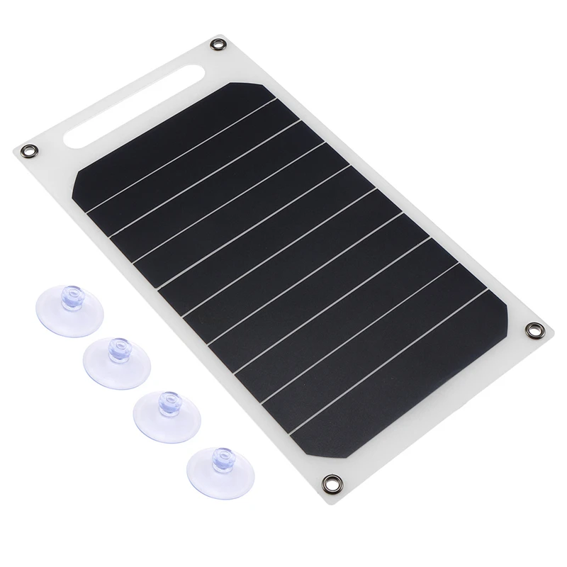 

CLAITE 1pcs 2pcs 5V 10W DIY Solar Panel Slim Light USB Charger Portable Power Bank Pad Universal For Phone Lighting Car Charger