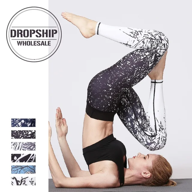 US $11.58 2019 Slim Fitness Yoga Pants Training Leggings Gym Sport High Waist Tights Running Jogging Tummy Co