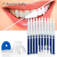 Распродажа набор для отбеливания зубов 44% пероксид стоматологический отбеливающий для зуб Осветляющий отбеливающий гель стоматологический отбеливающий набор с лотками для рта