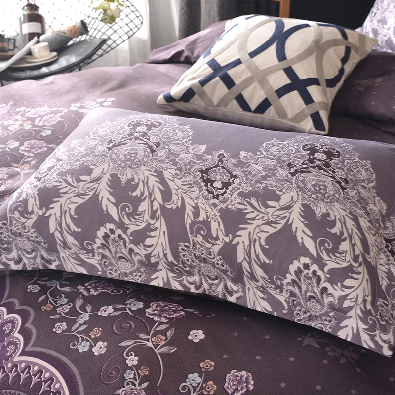 Lace pattern Bedding Set 3pcs2pcs Duvet Cover Pillowcase Pillow Sham Home Textile Adult King Queen Size No Sheet No Fillers (18)