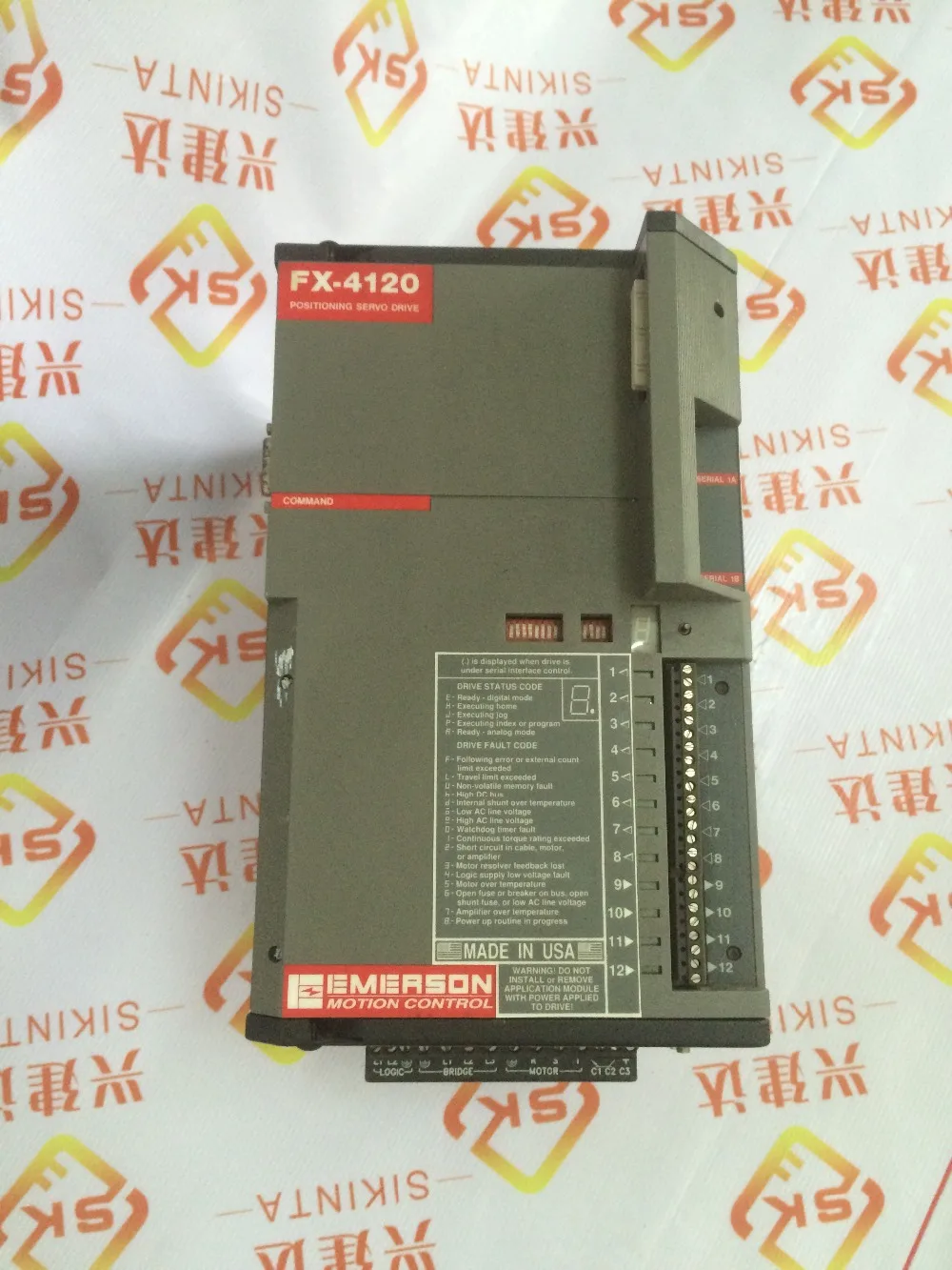 

Drive Positioning Servo Drive FX-4120 FX4120 FX 4120 960121-01 240v 3ph used in condition