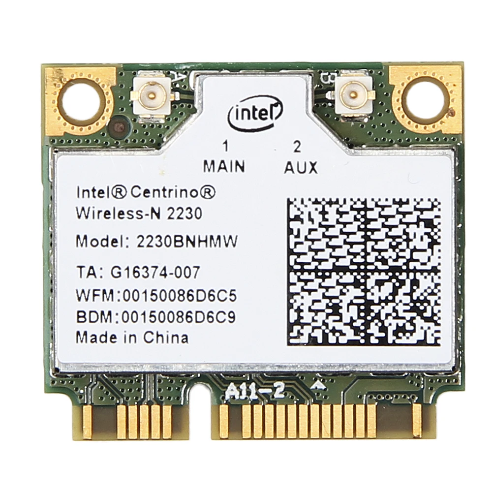 300 Мбит/с Wi Fi + BT 4 0 для Intel Centrino Wireless N 2230 2230BNHMW беспроводная Bluetooth половинная мини Pci e