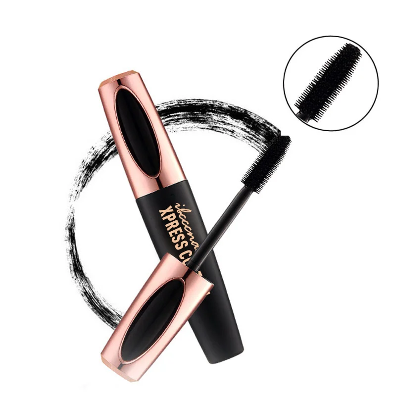Brand Makeup 4D Silk Fiber Eyelash Mascara Makeup Eyelash Black...