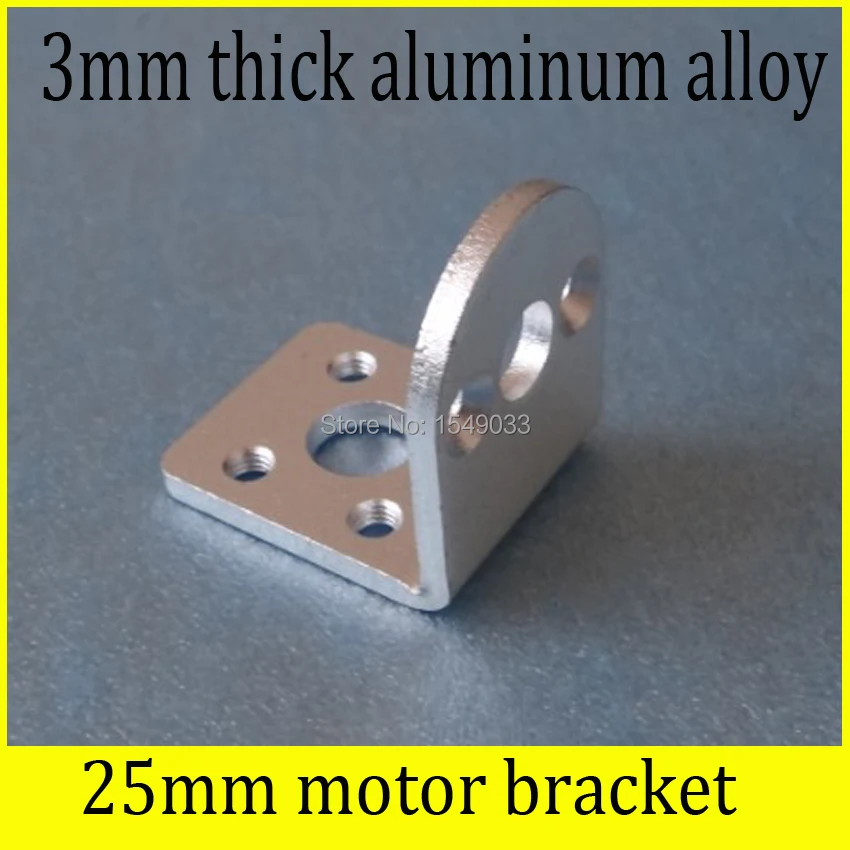 Koop dc 12v 24v 25mm aluminium legering motor beugel klem sluiting beschermend omhulsel motor onderdelen bevestiging stuk vaste