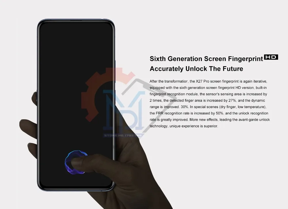 Vivo X27 Pro Экран отпечатков пальцев мобильный телефон 6,7 inch 8 GB Оперативная память 256 GB Встроенная память Snapdragon 710 Octa Core Android 9,0 48.0MP смартфон