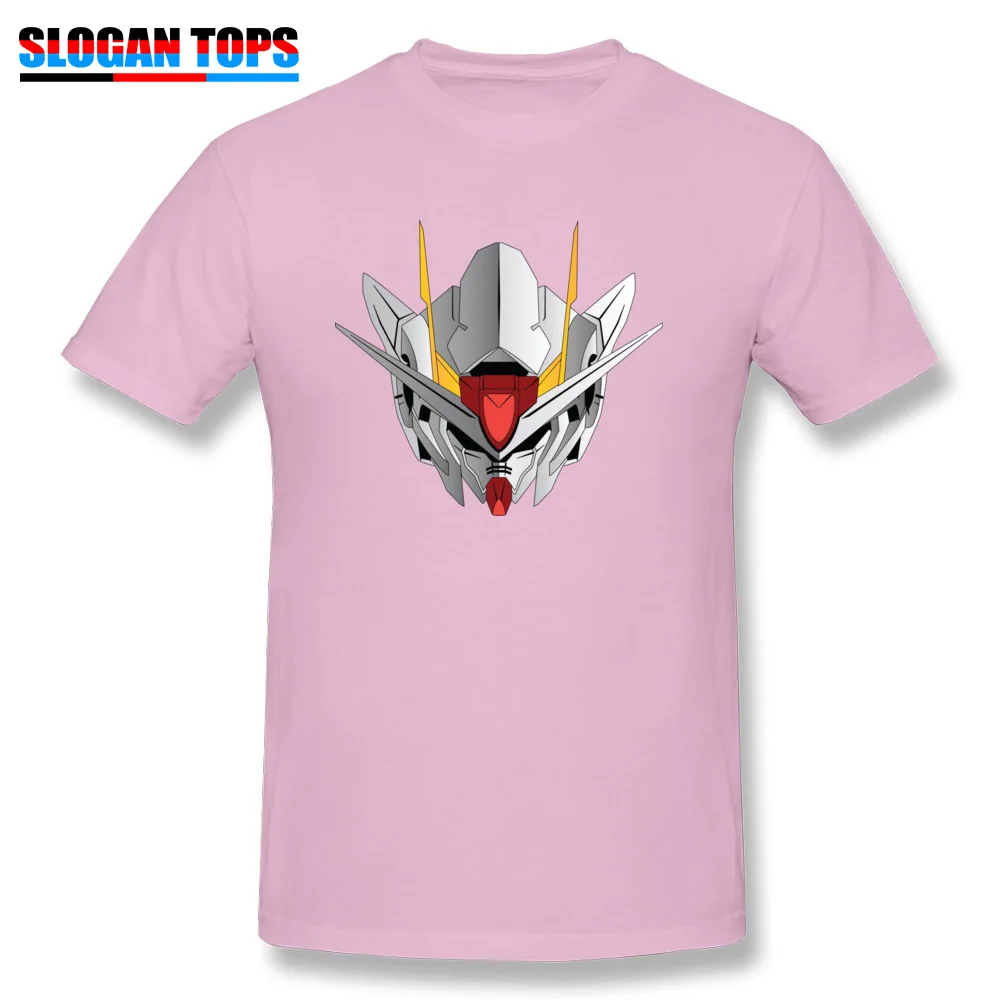 Exia Head Tshirts Retro Short Sleeve Comics Pure Cotton Crew Neck Mens T Shirt Leisure Tops Tees Thanksgiving Day Exia Head pink