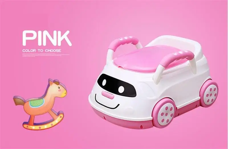 Cute Bebe Camping Car Portable Potty Child Cartoon Toilet Seat Kids Pinico WC Toilets For Boys & Girls Baby Potty Training Free 03