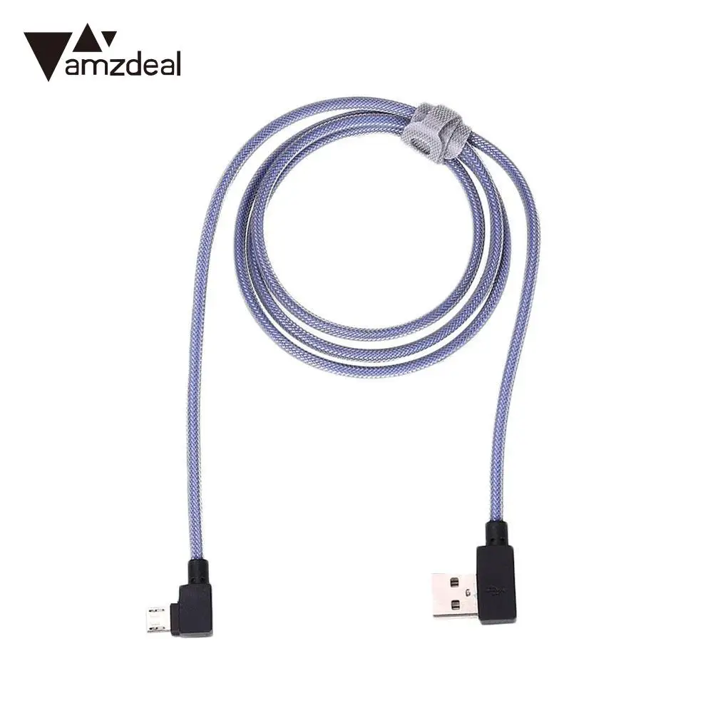 Amzdeal 1 м высокоскоростной нейлоновый Micro 5 Pin USB порт штекер данных кабель для