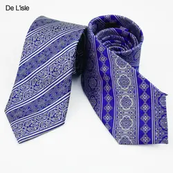 Китайский Синий и белый фарфор Стиль жаккардовые шелковые Водонепроницаемый галстук Oriental Винтаж ручной работы Бизнес галстук
