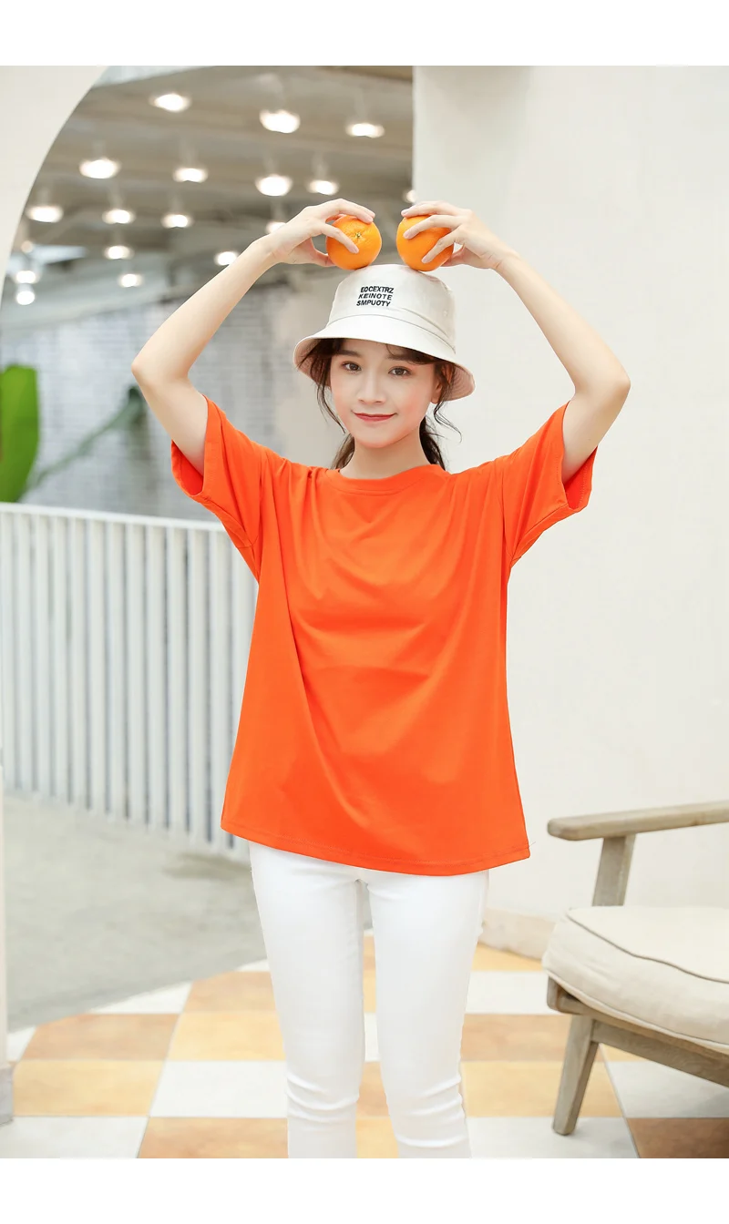 Summer Tops T Shirt Women Cotton Floral Print Short Sleeve Funny Cute Tee T-shirt Femme Harajuku Loose Casual Streetwear Clothes (5)