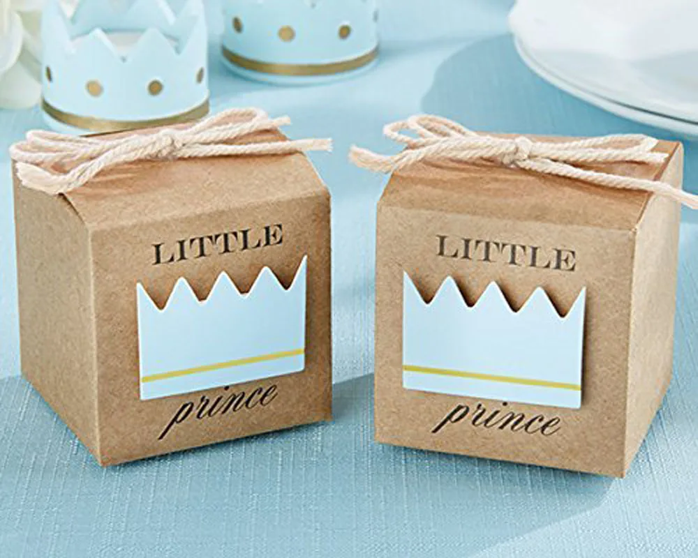 50 шт., подарочные коробки для маленьких принцесс и принцев, вечерние подарочные коробки для мальчиков и девочек