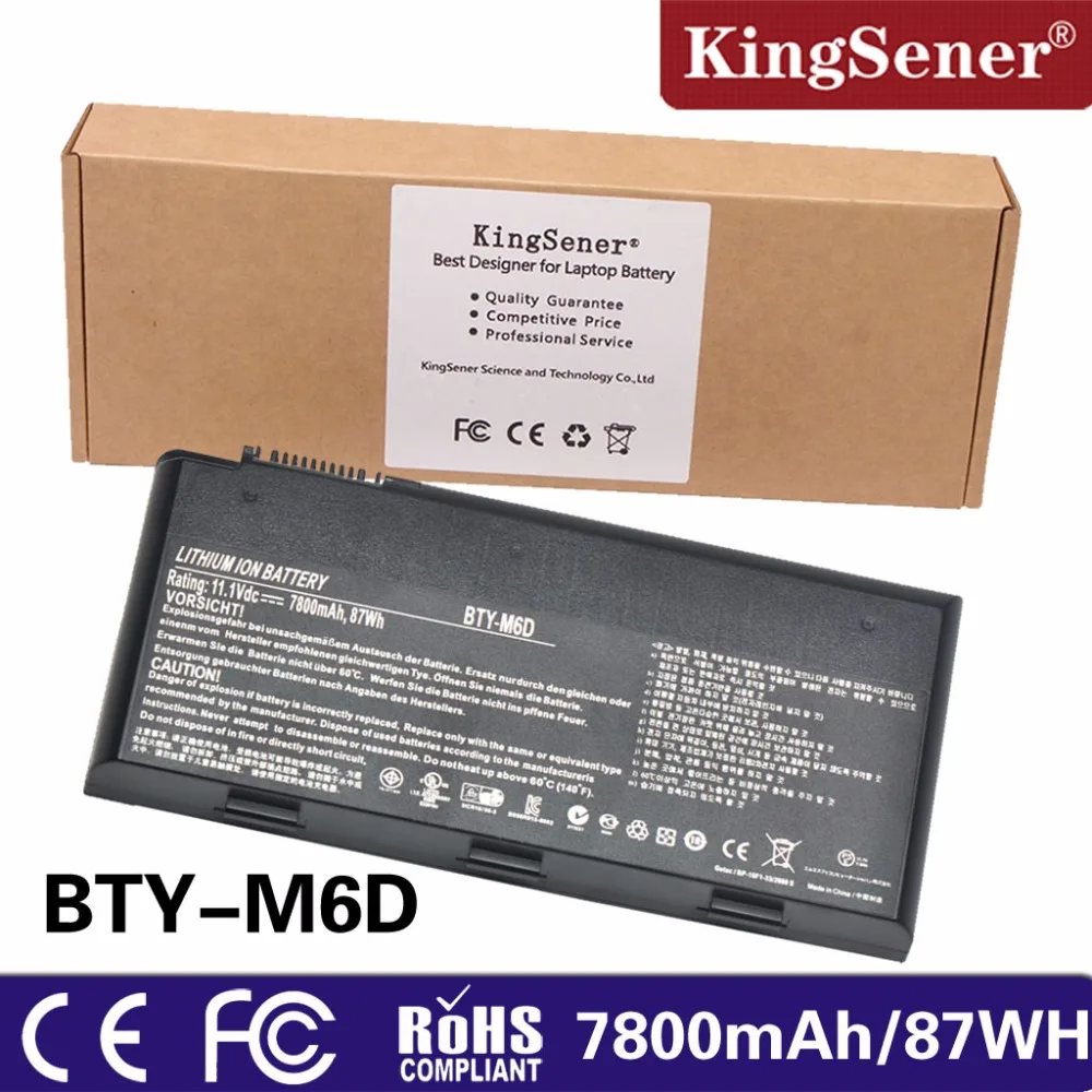 

KingSener 11.1V 7800mAh Laptop Battery BTY-M6D For MSI GT660 GX660 GT663 GT683 GT685 GT70 GT780 GT780R GT783 GX60 GX660 9CELL