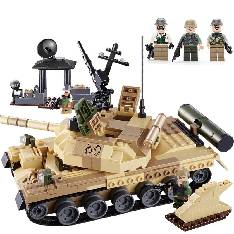 WWII Army Soldiers Military tank Star Wars Figures Building Blocks  DIY Toys For Children Gift Compatible Lepine LegoINGYS City 