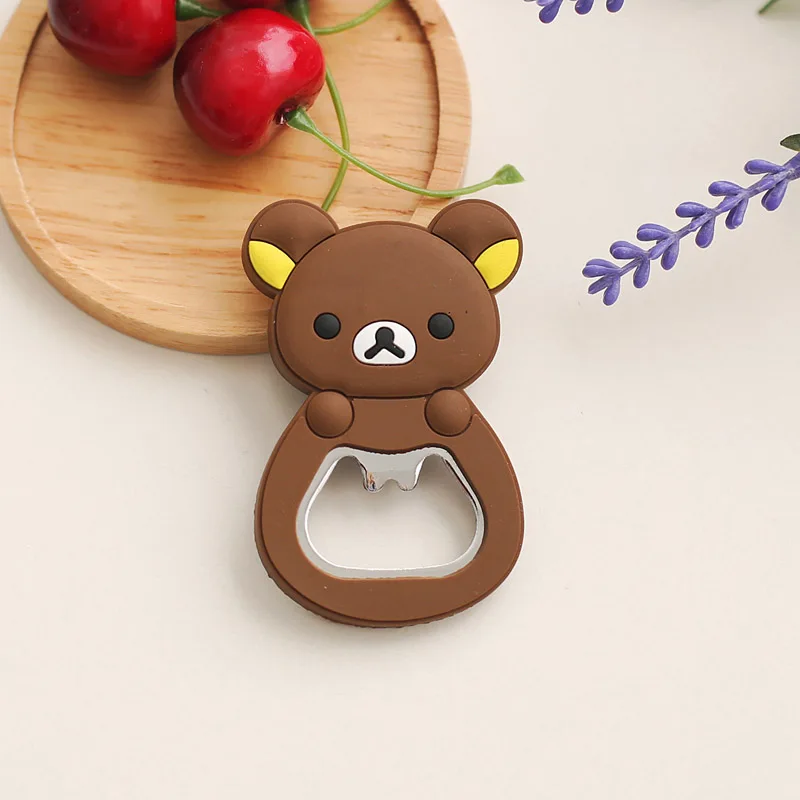

Cute Little yellow duck Choba Bear Fridge sticker Bottle opener Cartoon Decoration Child Fashion dinosaur princess Toys Cartoon