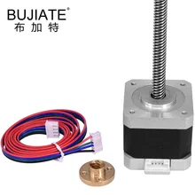 

Nema 17 Stepper Motor 1.5A With 4pin Cable T8 Lead Screw 300mm Leadscrew Trapezoidal Nuts Part 3D Printers Parts 42 Step 1.8 Set