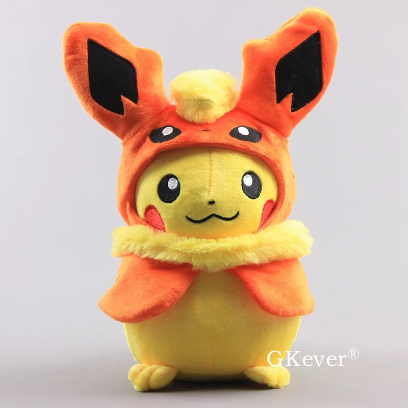 10 Стили Пикачу Косплей Eevee Jolteon Пикачу в Vaporeon плащ серия Пикачу куклы мягкие куклы Sylveon игрушки 1" 28 см