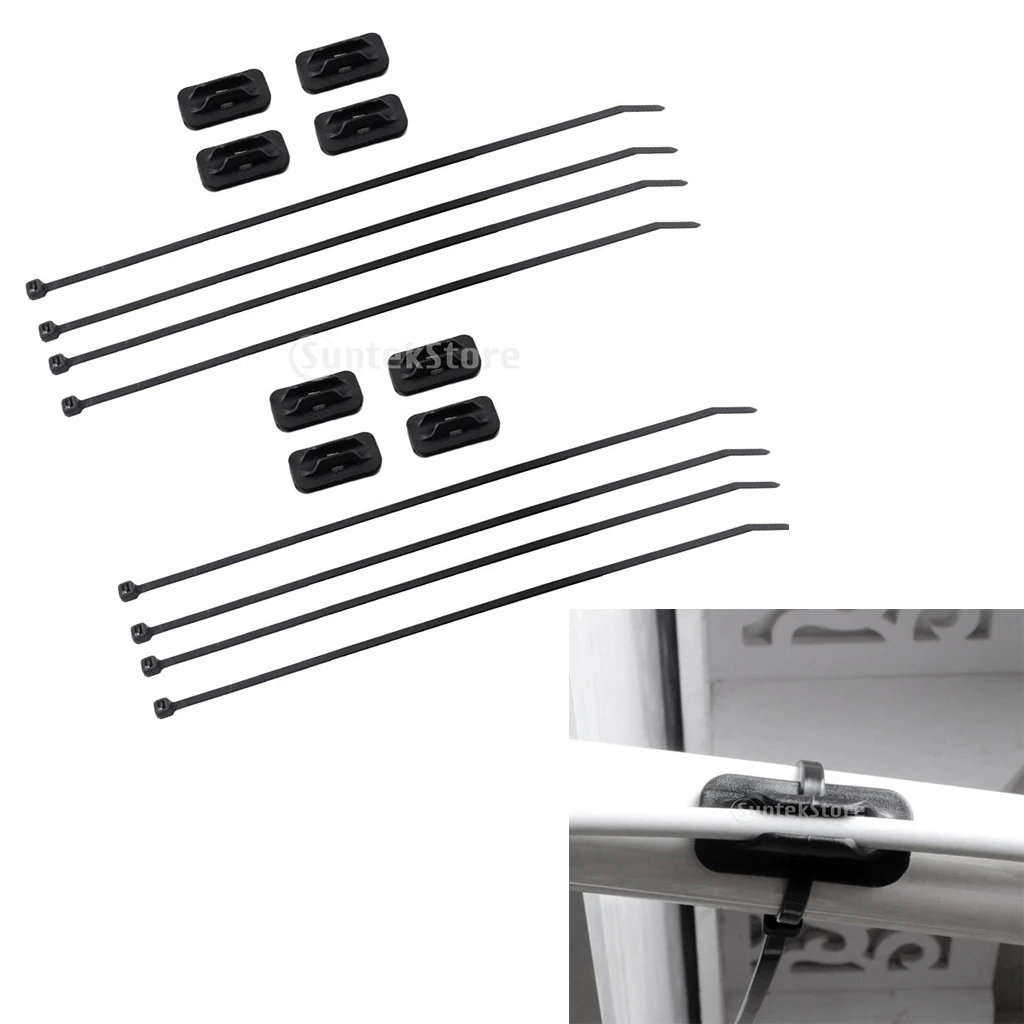 

10pcs Bicycle Base Clips Brake Shifter Housing Bike Cable Guide Buckle Hose Zip Ties Fixed Tubing Clasps