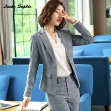1pcs Womens Plus size Blazers coats 2019 Autumn cotton blend stripe Long sleeves Small Suits jackets ladies Skinny Blazers Suits