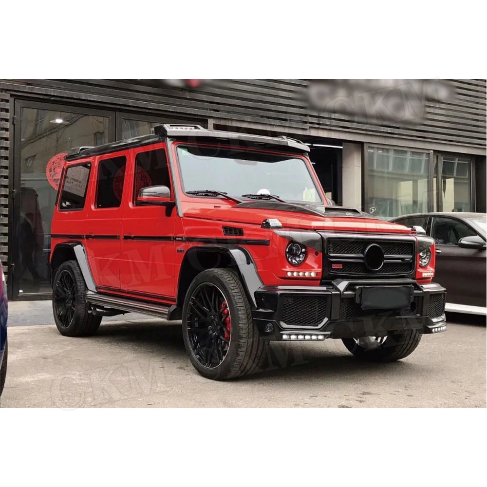 Передняя лампа из углеродного волокна для бровей и век подходит Mercedes Benz G Class W463 G63