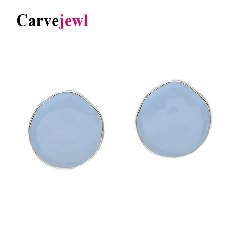 

Carvejewl stud earrings color rich hand painted enamel glaze stud earrings for women jewelry geometric unique fashion earrings