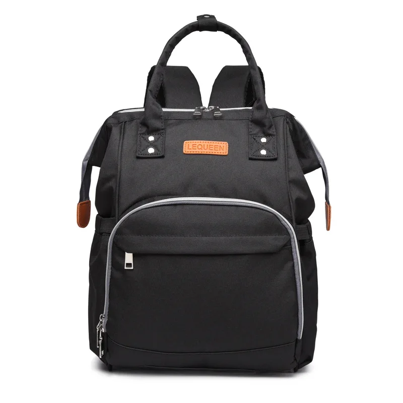 Женские рюкзаки для женщин, сумки для подгузников, сумка для подгузников, Детский рюкзак для путешествий, дизайнерский многокарманный рюкзак для мам - Цвет: Черный